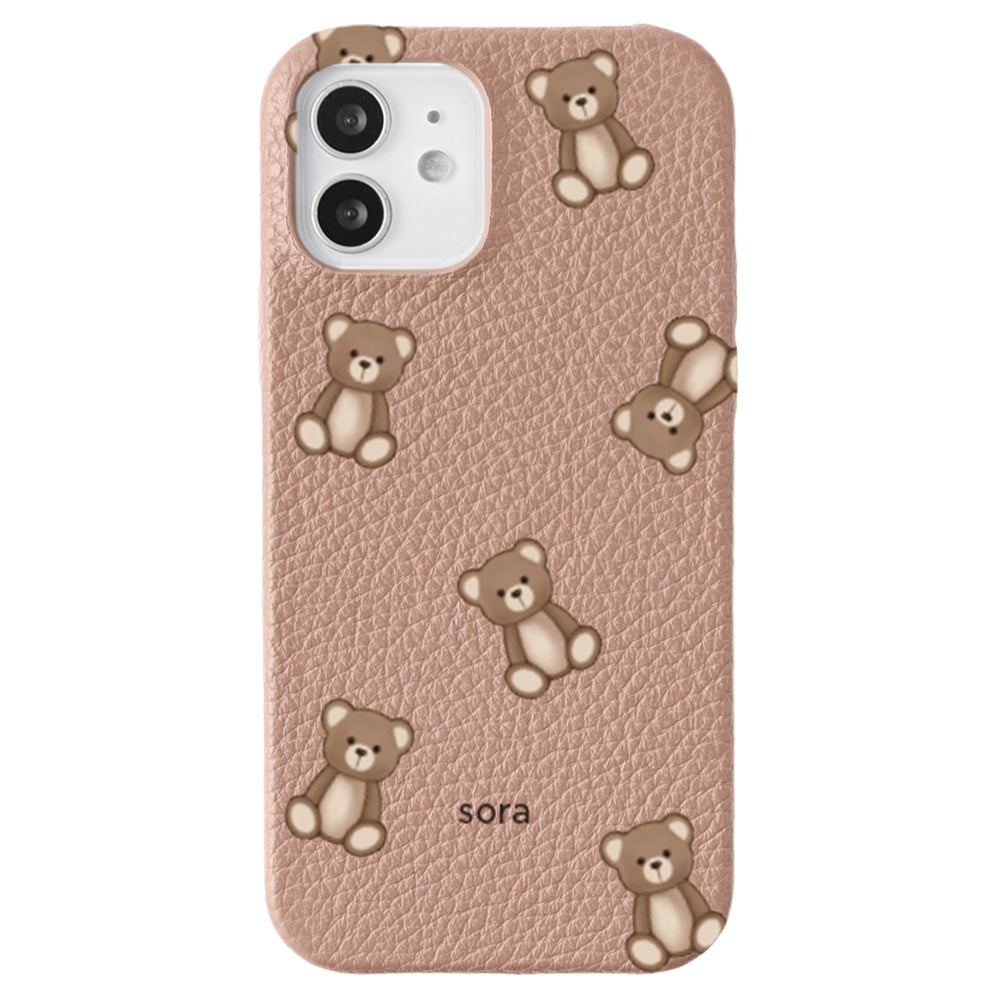 Genuine leather 32 colors Italian shrink leather animal pattern printed name back case Google Pixel series