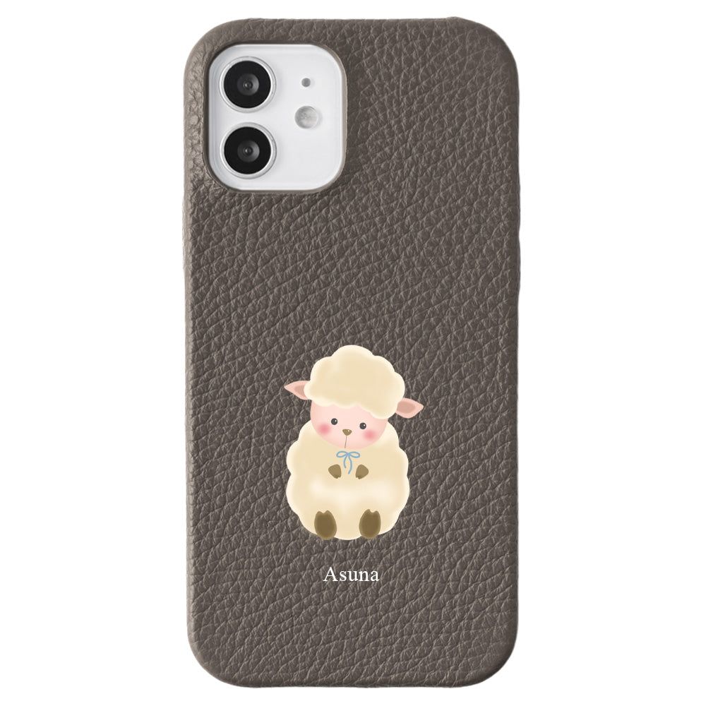 Genuine leather 32 colors Italian shrink leather animal pattern printed name back case Google Pixel series
