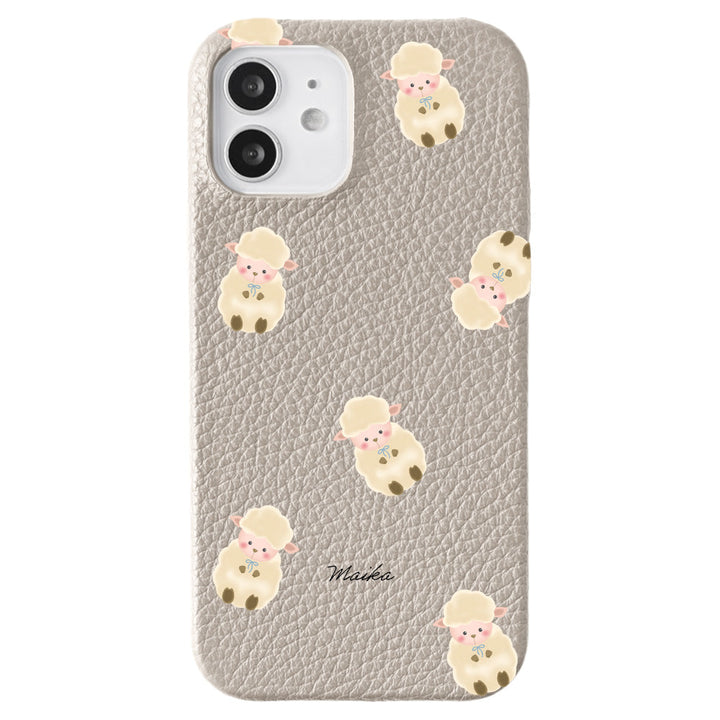 Genuine leather 32 colors Italian shrink leather animal pattern printed name back case Google Pixel series