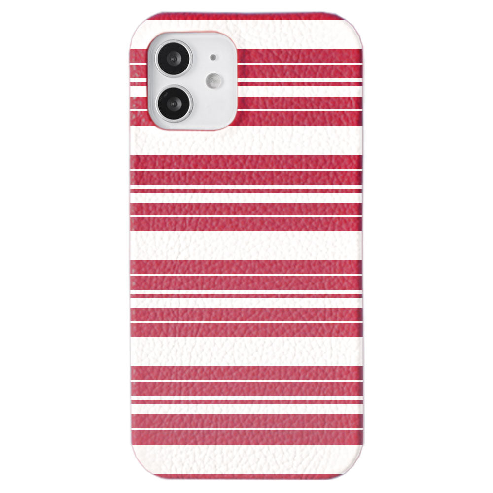 Genuine leather 32 colors Italian shrink leather border pattern back case AQUOS series