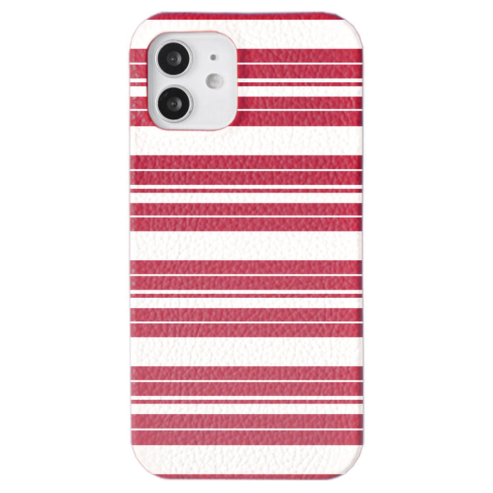 Genuine leather 32 colors Italian shrink leather border pattern back case AQUOS series