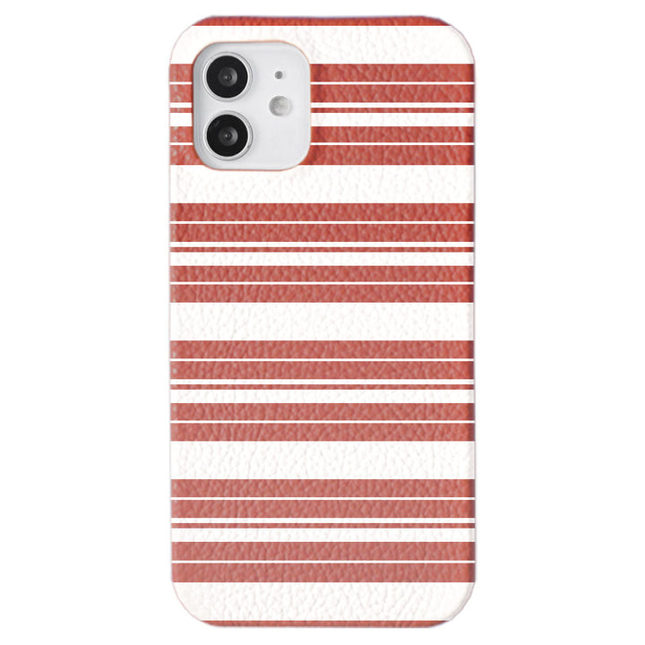 Cuir véritable 32 couleurs cuir italien grainé motif rayé coque arrière série Xperia