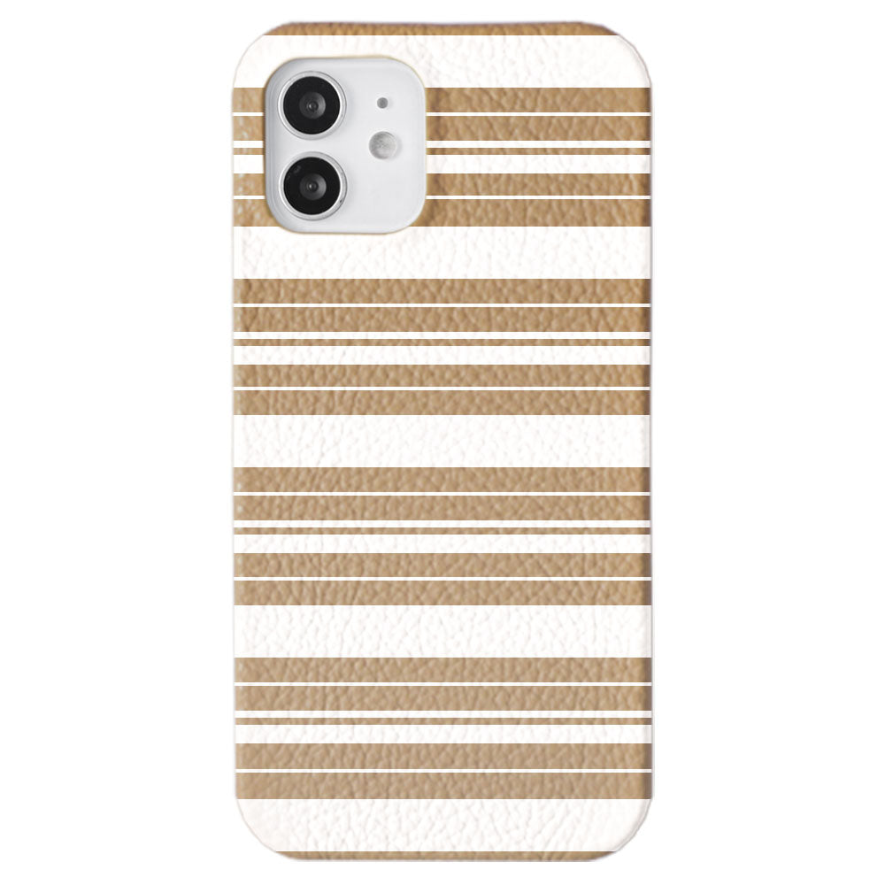 Genuine leather 32 colors Italian shrink leather border pattern back case AQUOS series