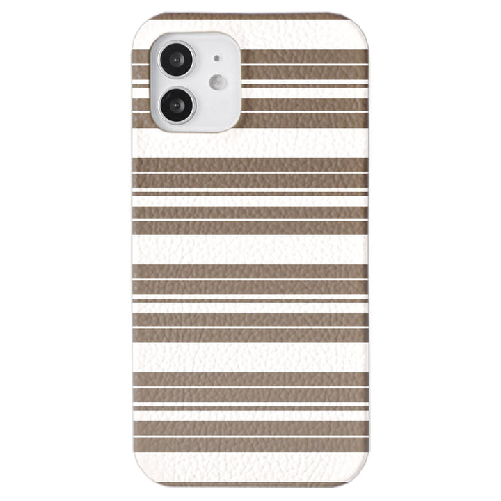 Genuine leather 32 colors Italian shrink leather border pattern back case AQUOS series