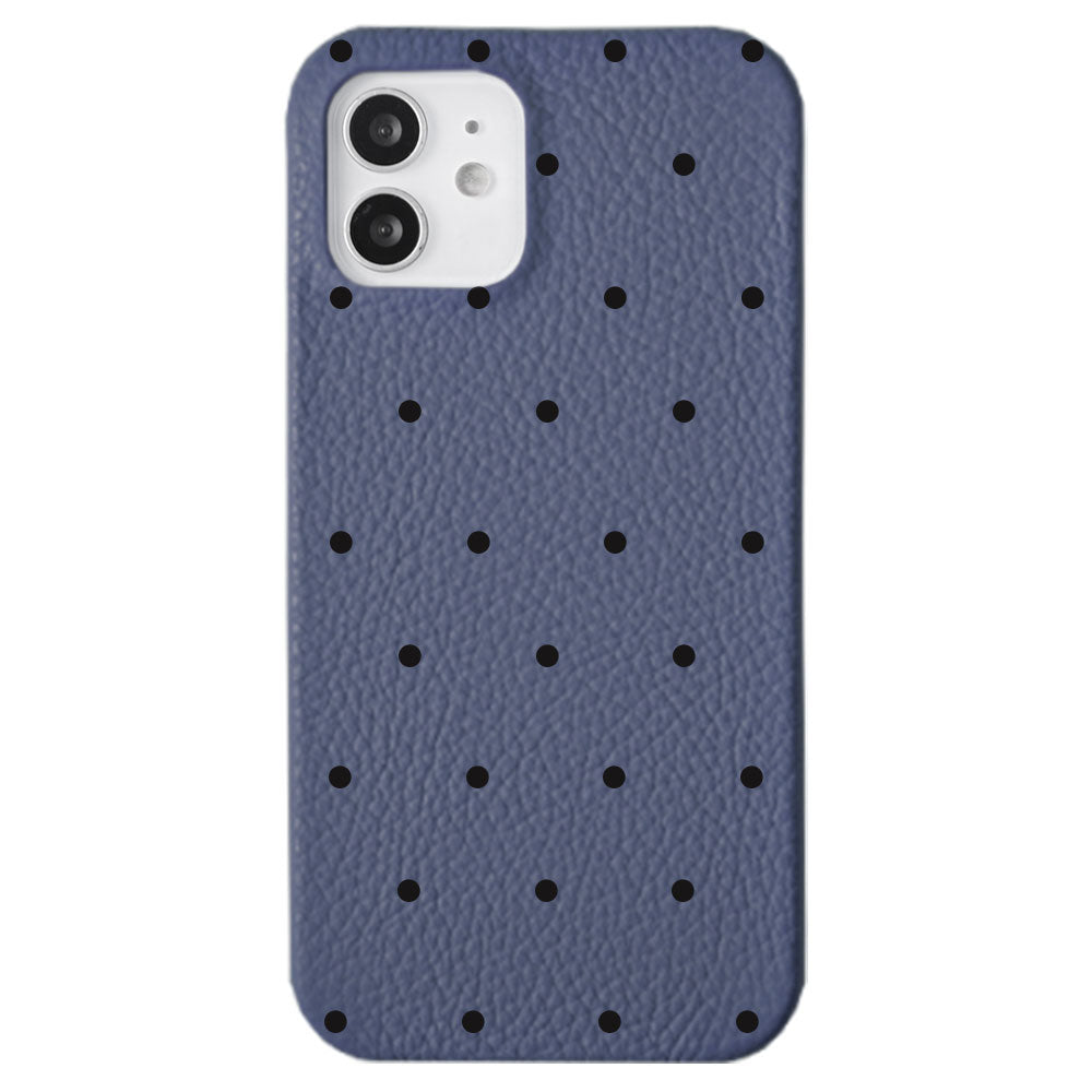 Cuir véritable 32 couleurs cuir italien grainé motif à pois coque arrière Google Pixel série