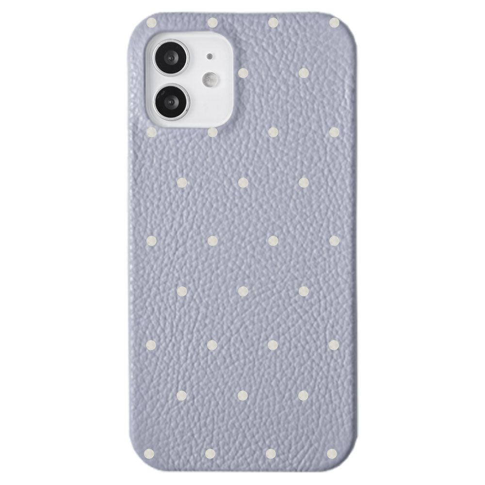 Cuir véritable 32 couleurs cuir italien grainé motif à pois coque arrière Google Pixel série