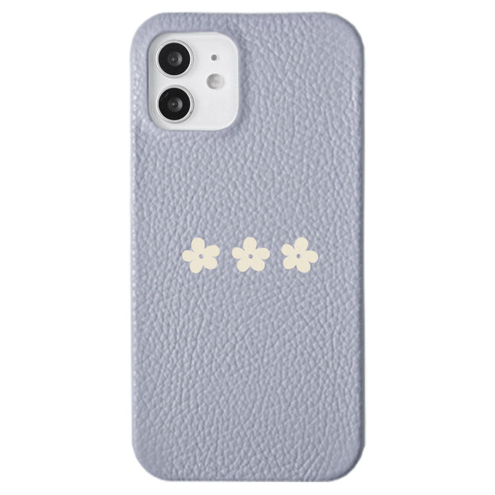 Cuir véritable 32 couleurs cuir italien grainé motif floral 1 coque arrière série Xperia