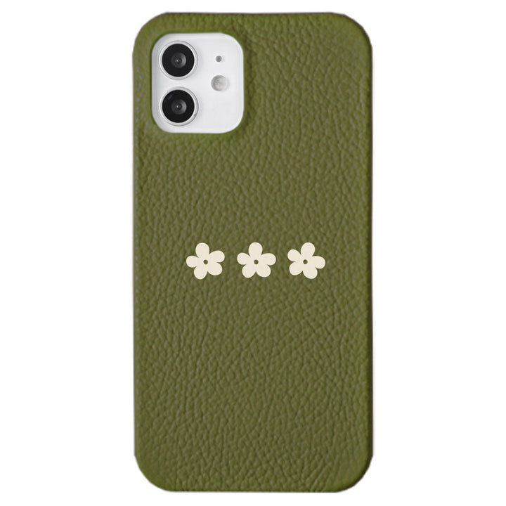 Cuir véritable 32 couleurs cuir italien grainé motif floral 1 coque arrière série Xperia
