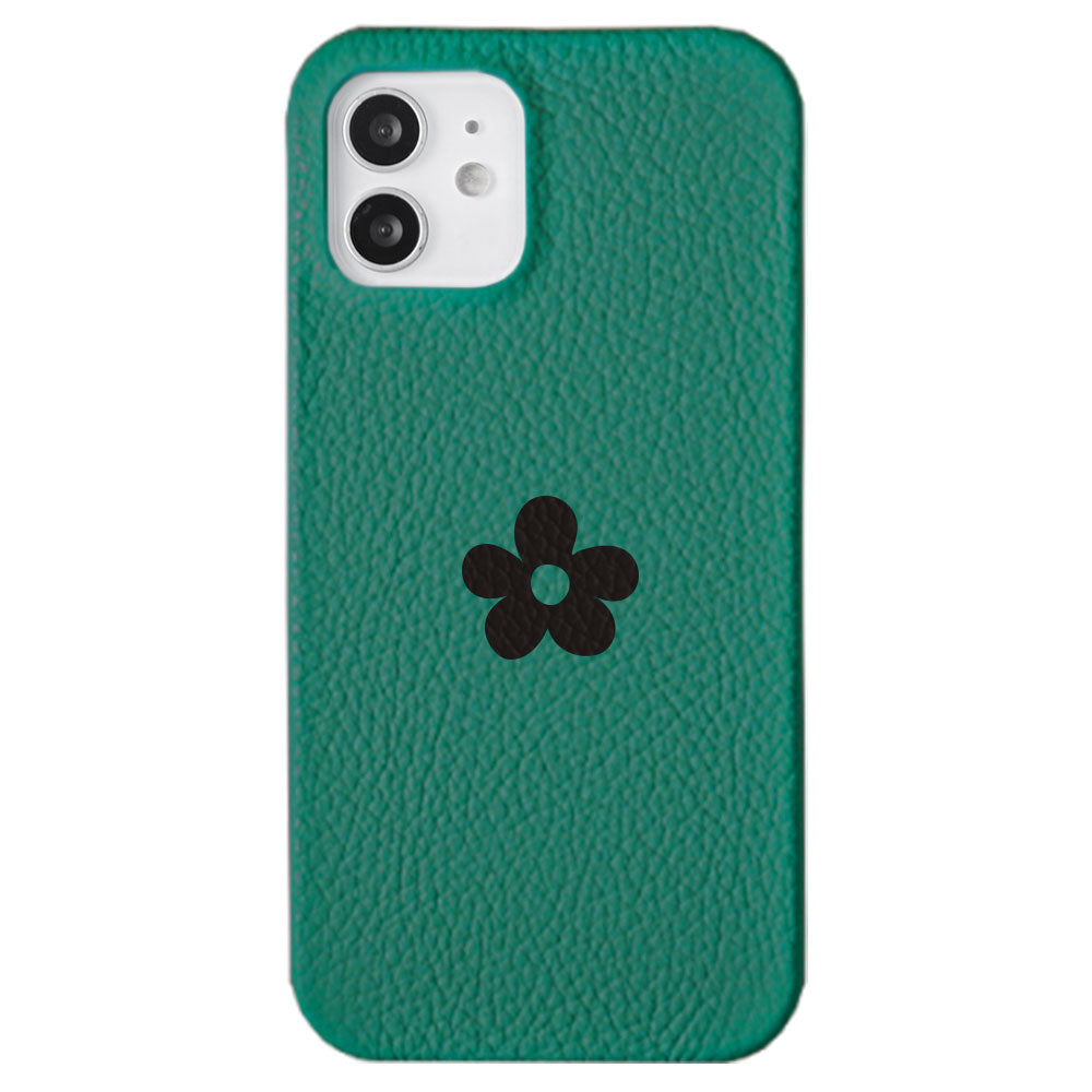 Cuir véritable 32 couleurs cuir italien grainé motif floral 1 coque arrière série Xperia