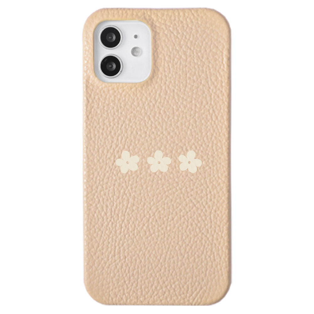 Cuir véritable 32 couleurs cuir italien grainé motif floral 1 coque arrière série Xperia