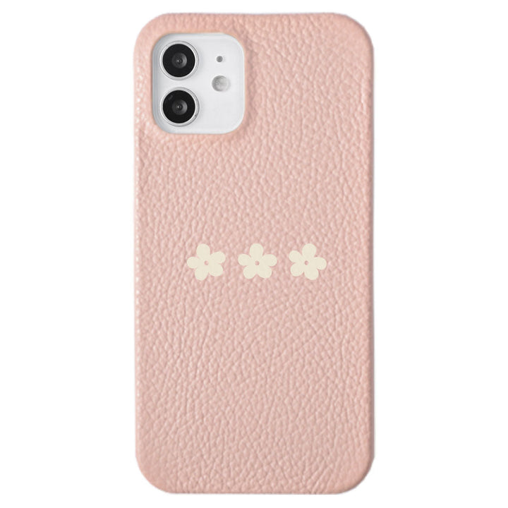 Cuir véritable 32 couleurs cuir italien grainé motif floral 1 coque arrière série Xperia