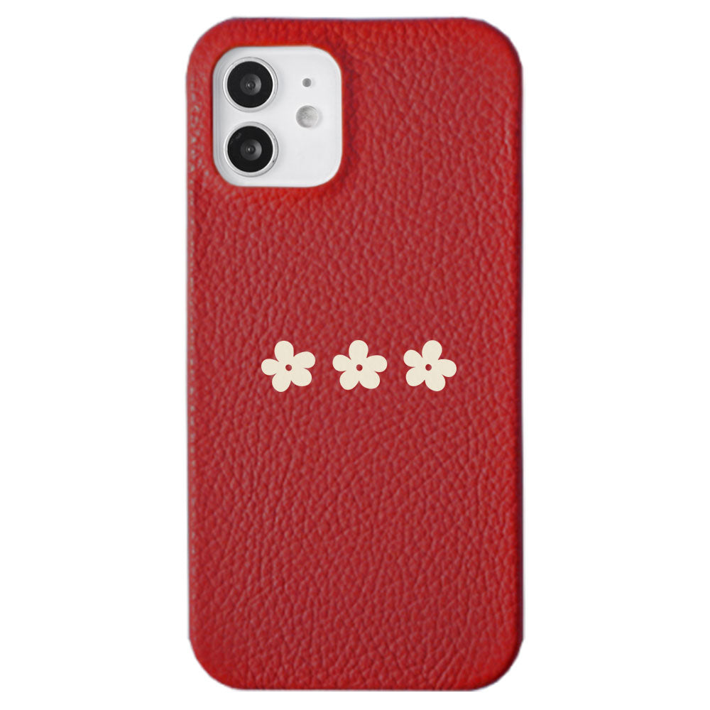 Cuir véritable 32 couleurs cuir italien grainé motif floral 1 coque arrière série Xperia