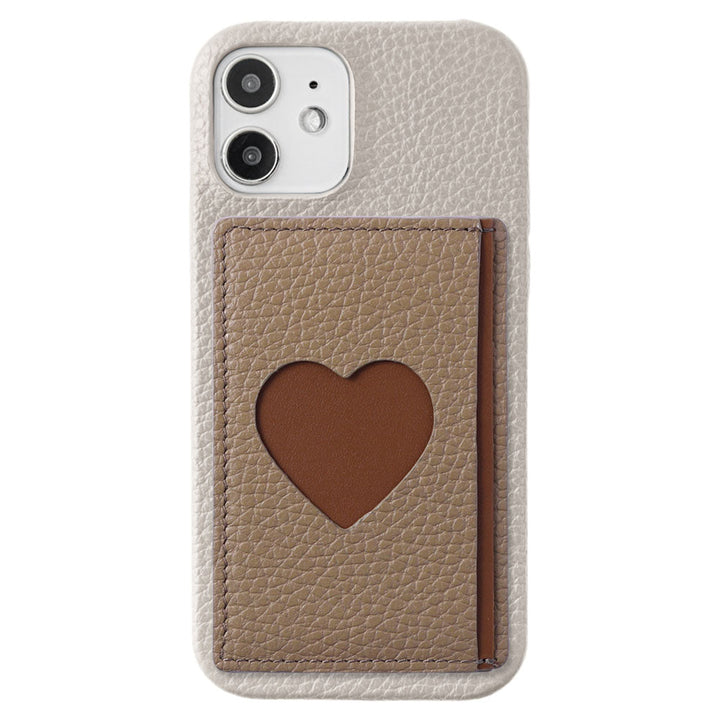 Genuine leather 32 colors Italian shrink leather with photo holder card case with back case AQUOS series