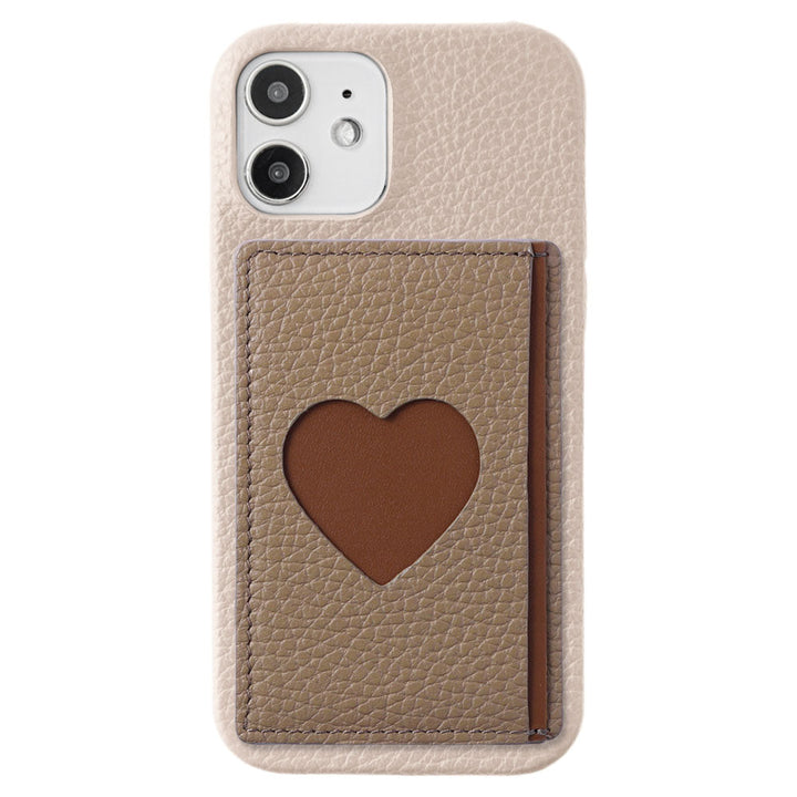 Genuine leather 32 colors Italian shrink leather with photo holder card case with back case AQUOS series