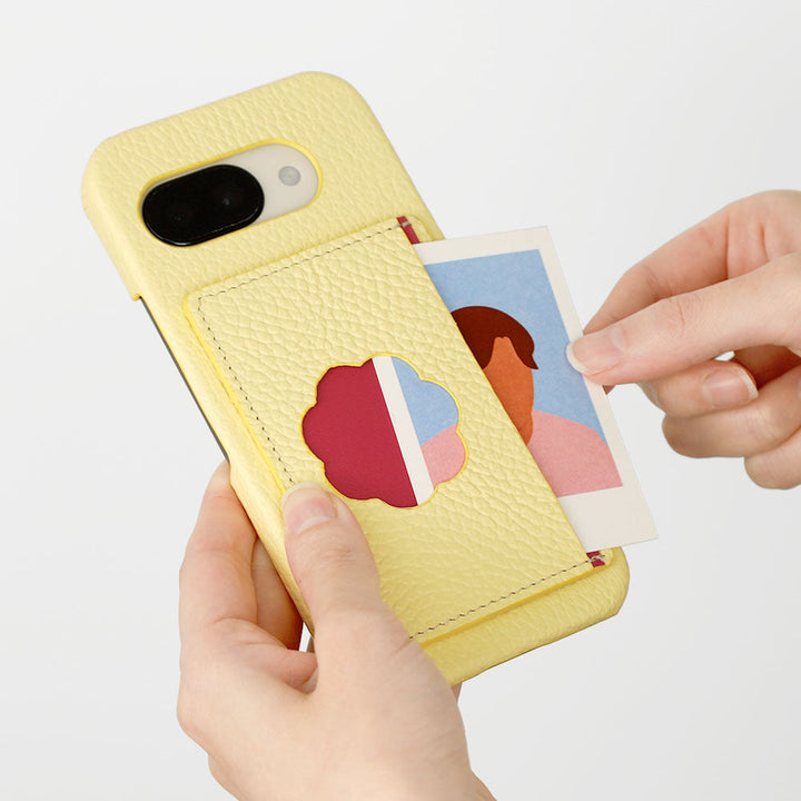 Genuine leather 32 colors Italian shrink leather with photo holder card case with back case Xperia series