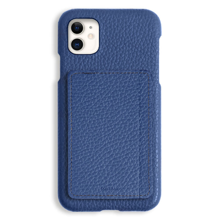 本革 32色 イタリアンシュリンクレザー カード収納 ポケット付き 背面ケース iPhoneシリーズ