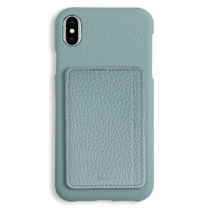 本革 32色 イタリアンシュリンクレザー カード収納 ポケット付き 背面ケース iPhoneシリーズ