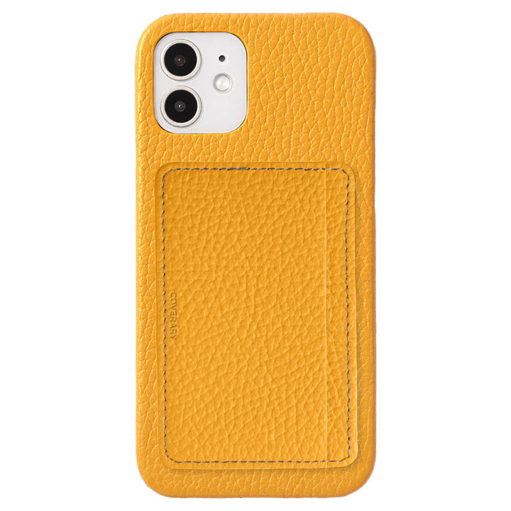 Genuine leather 32 colors Italian shrink leather card storage with pocket back case AQUOS series