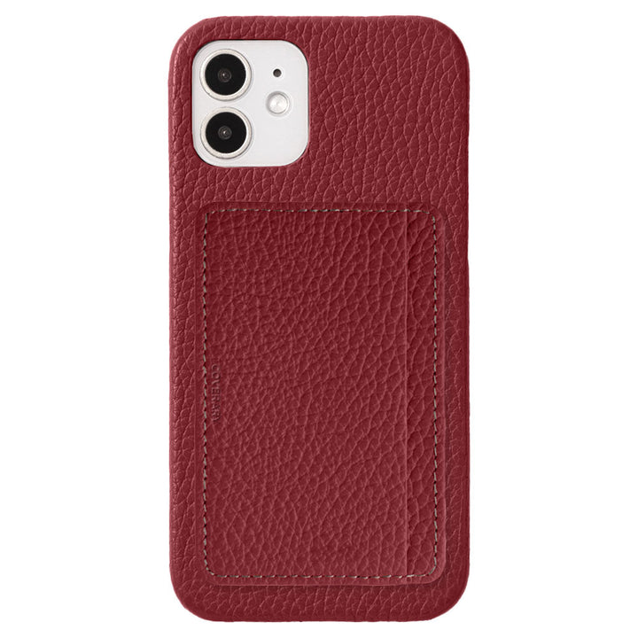 Genuine leather 32 colors Italian shrink leather card storage with pocket back case AQUOS series