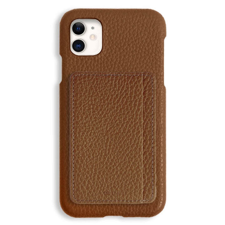 本革 32色 イタリアンシュリンクレザー カード収納 ポケット付き 背面ケース iPhoneシリーズ