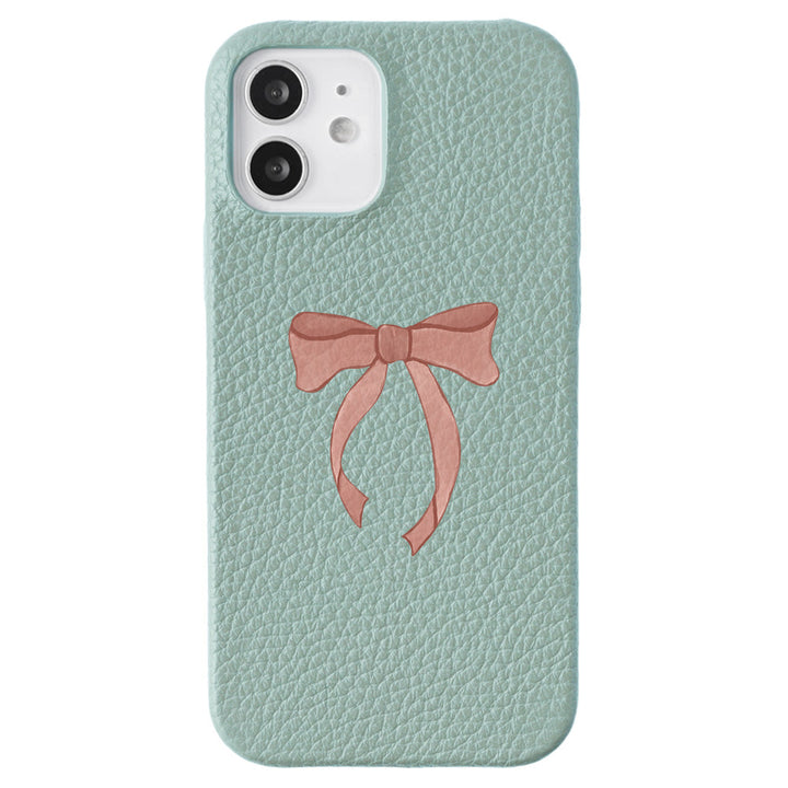 Genuine leather 32 colors Italian shrink leather ribbon pattern back case Galaxy series