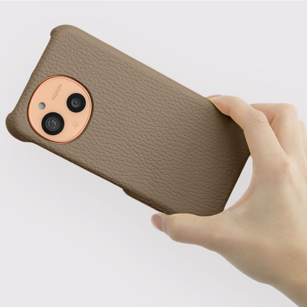 Genuine Leather, 32 Colors, Italian Shrunken Leather, MagSafe Compatible, Shock-Absorbing Back Case for iPhone Series