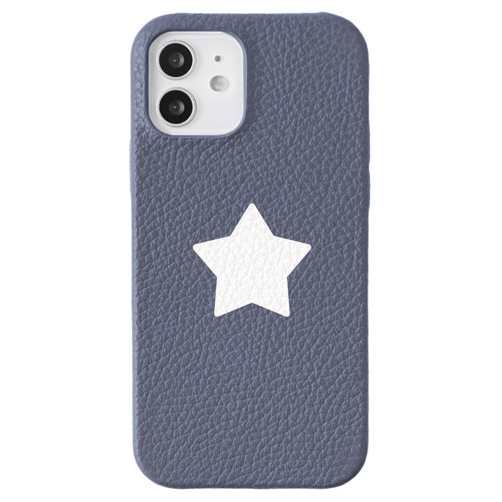 Cuir véritable 32 couleurs cuir italien grainé motif étoile coque arrière série Galaxy