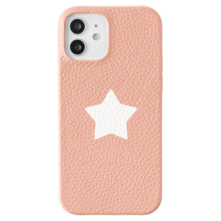 Cuir véritable 32 couleurs cuir italien grainé motif étoile coque arrière série Galaxy