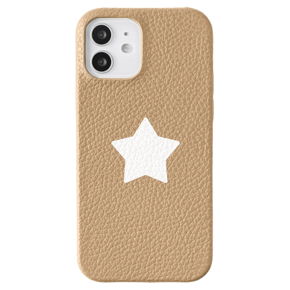 Cuir véritable 32 couleurs cuir italien grainé motif étoile coque arrière série Galaxy