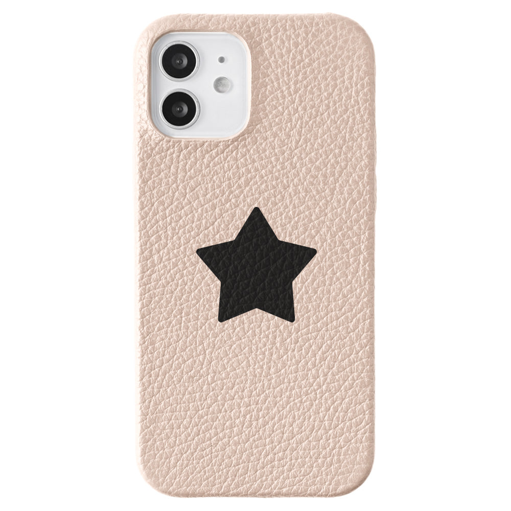 Cuir véritable 32 couleurs cuir italien grainé motif étoile coque arrière série Galaxy