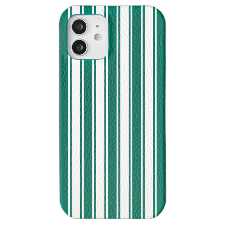 Genuine leather 32 colors Italian shrink leather stripe pattern back case for Google Pixel series