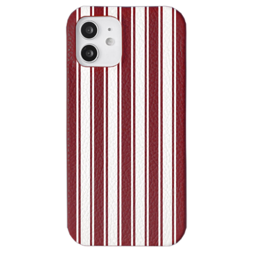 Genuine leather 32 colors Italian shrink leather stripe pattern back case for Google Pixel series