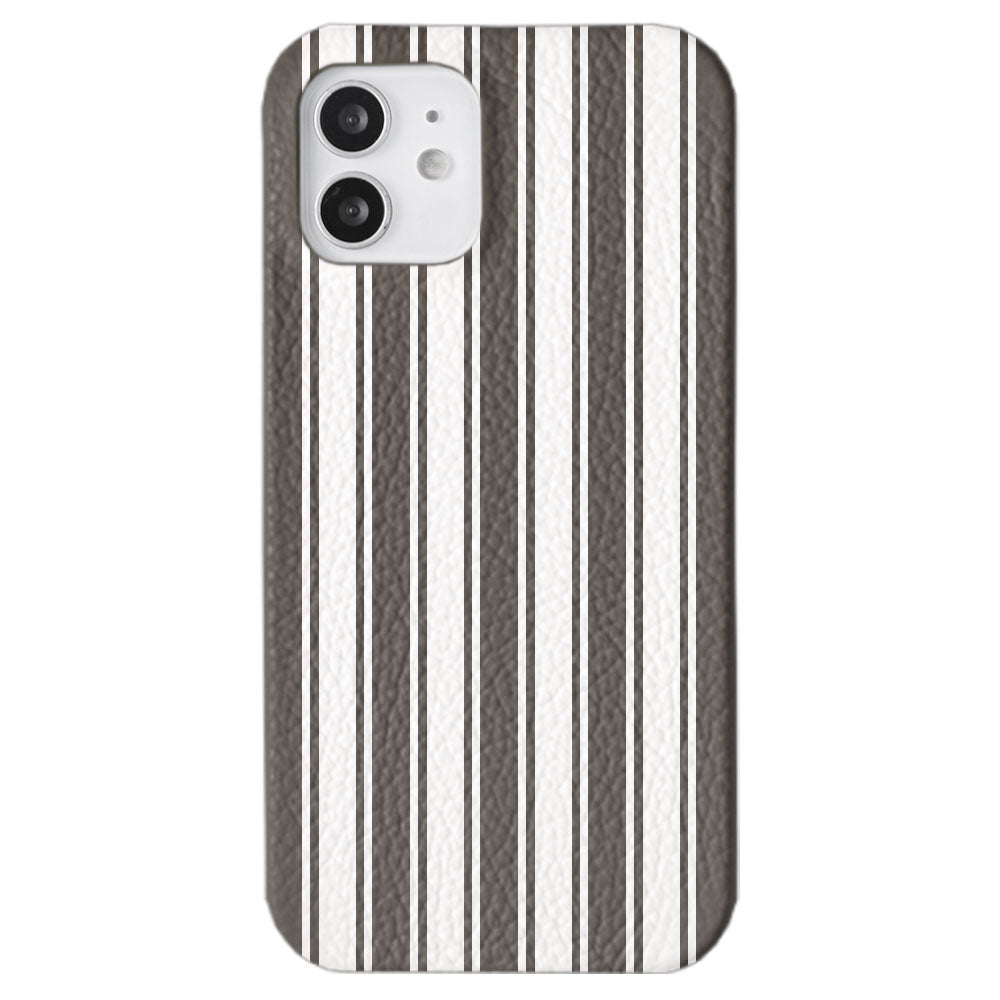 Genuine leather 32 colors Italian shrink leather stripe pattern back case for Google Pixel series