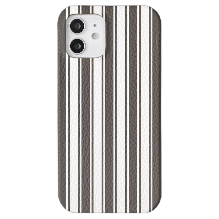 Genuine leather 32 colors Italian shrink leather stripe pattern back case for Google Pixel series