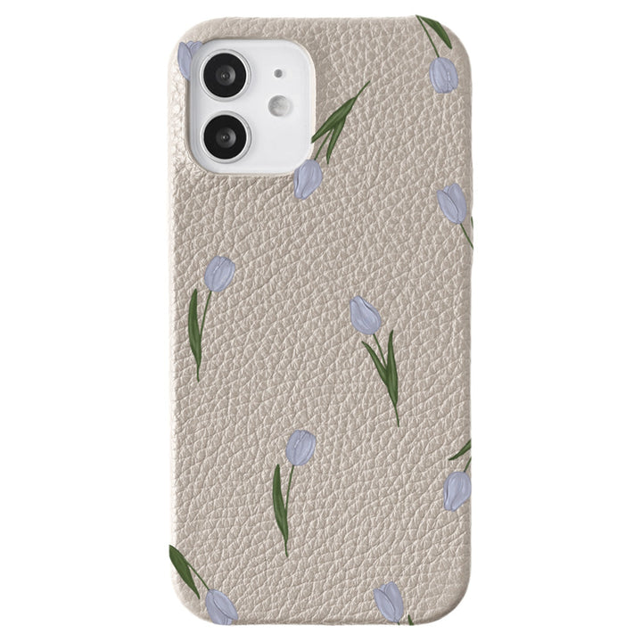 Genuine leather 32 colors Italian shrink leather tulip pattern back case AQUOS series