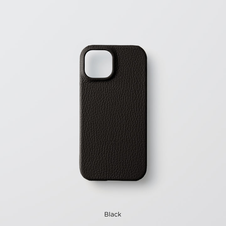 Coque arrière en cuir italien grainé 32 couleurs en cuir véritable