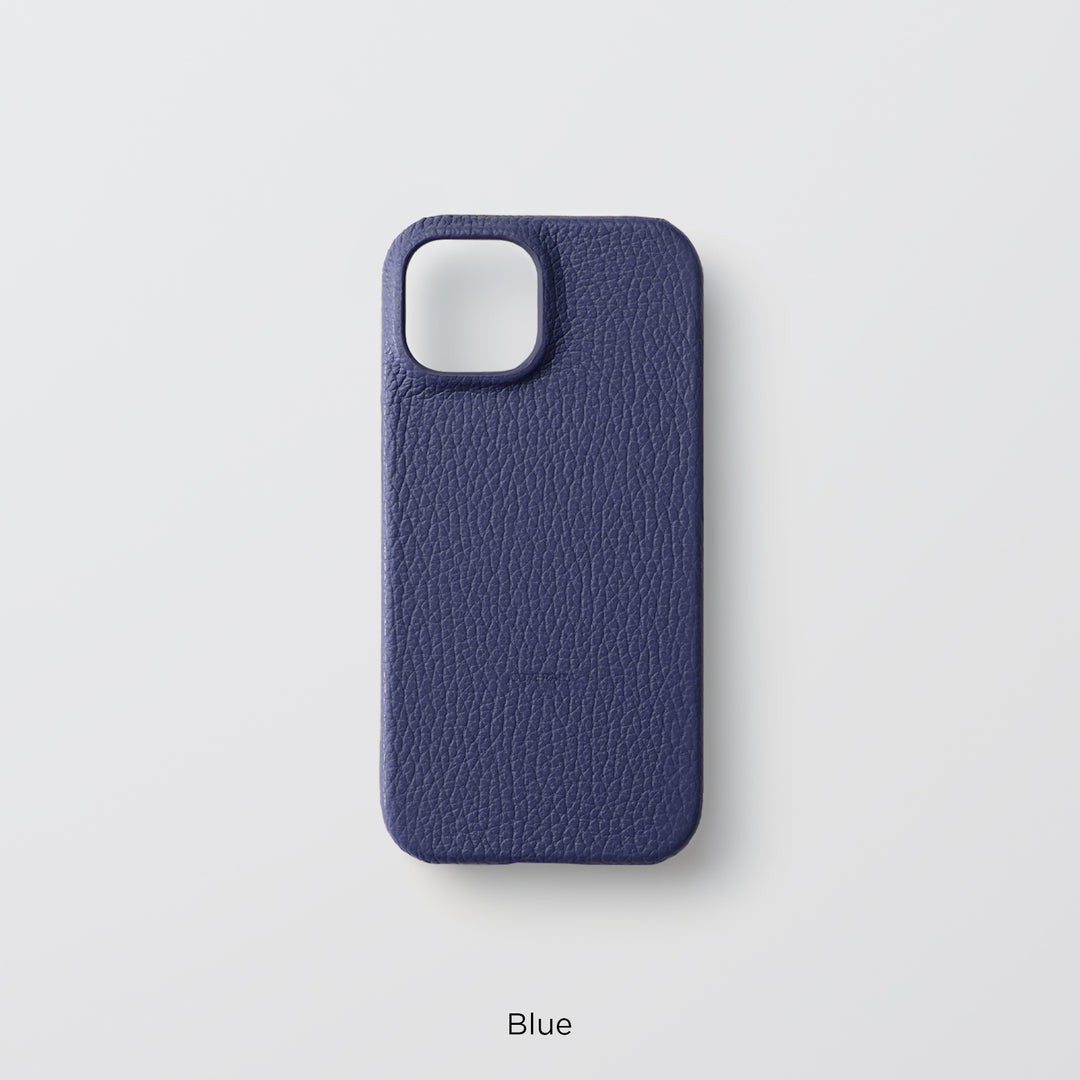 Coque arrière en cuir italien grainé 32 couleurs en cuir véritable