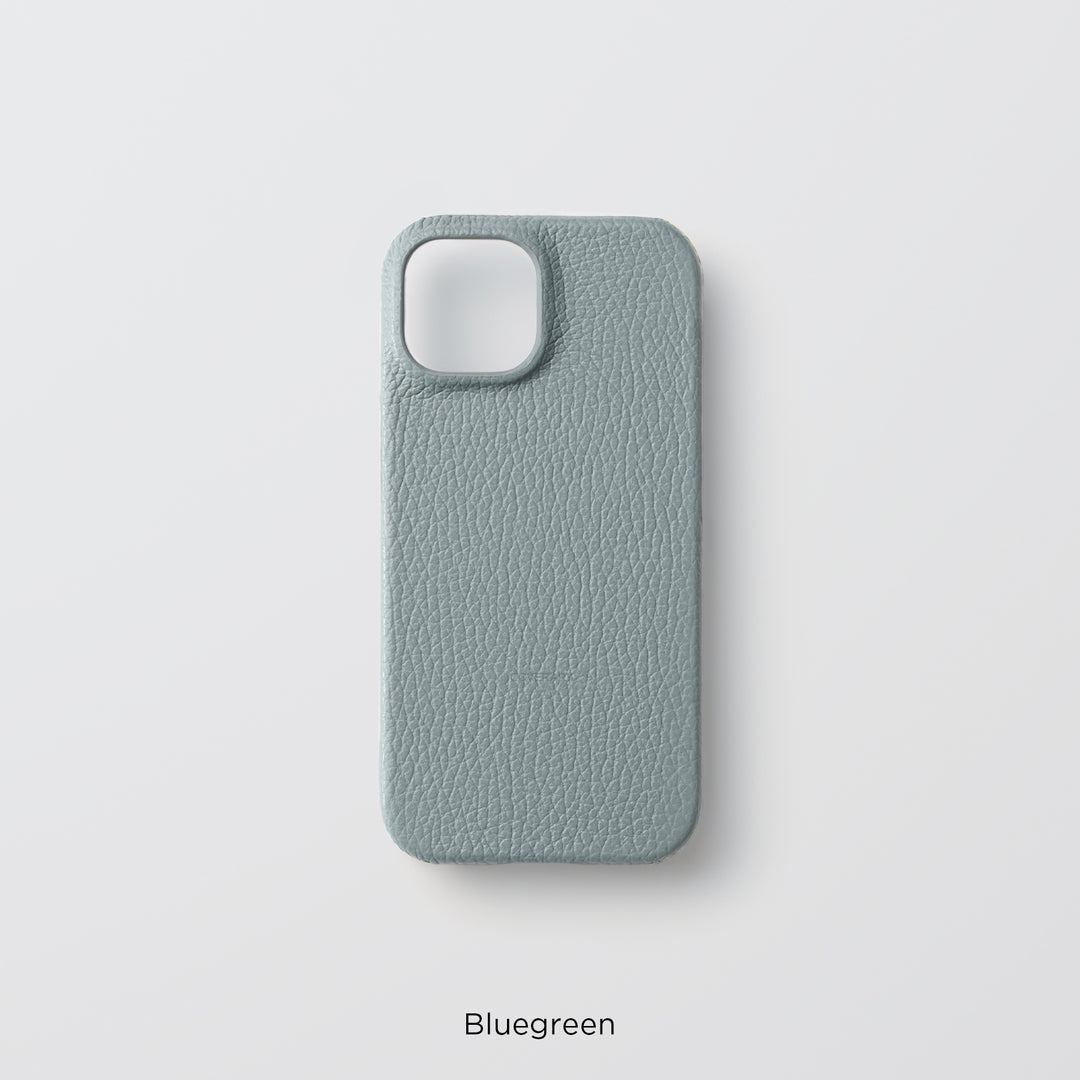Coque arrière en cuir italien grainé 32 couleurs en cuir véritable