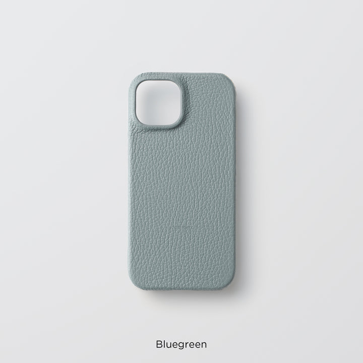 Coque arrière en cuir italien grainé 32 couleurs en cuir véritable