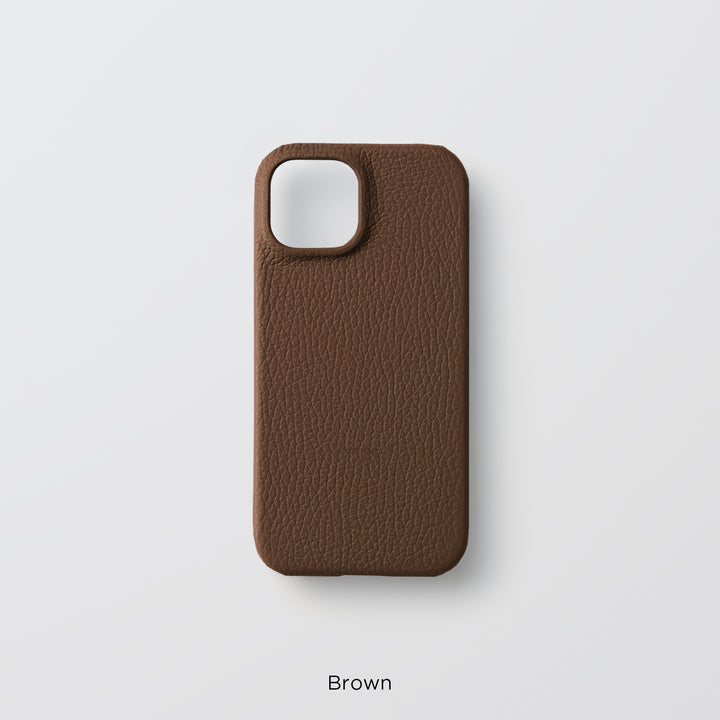 Coque arrière en cuir italien grainé 32 couleurs en cuir véritable