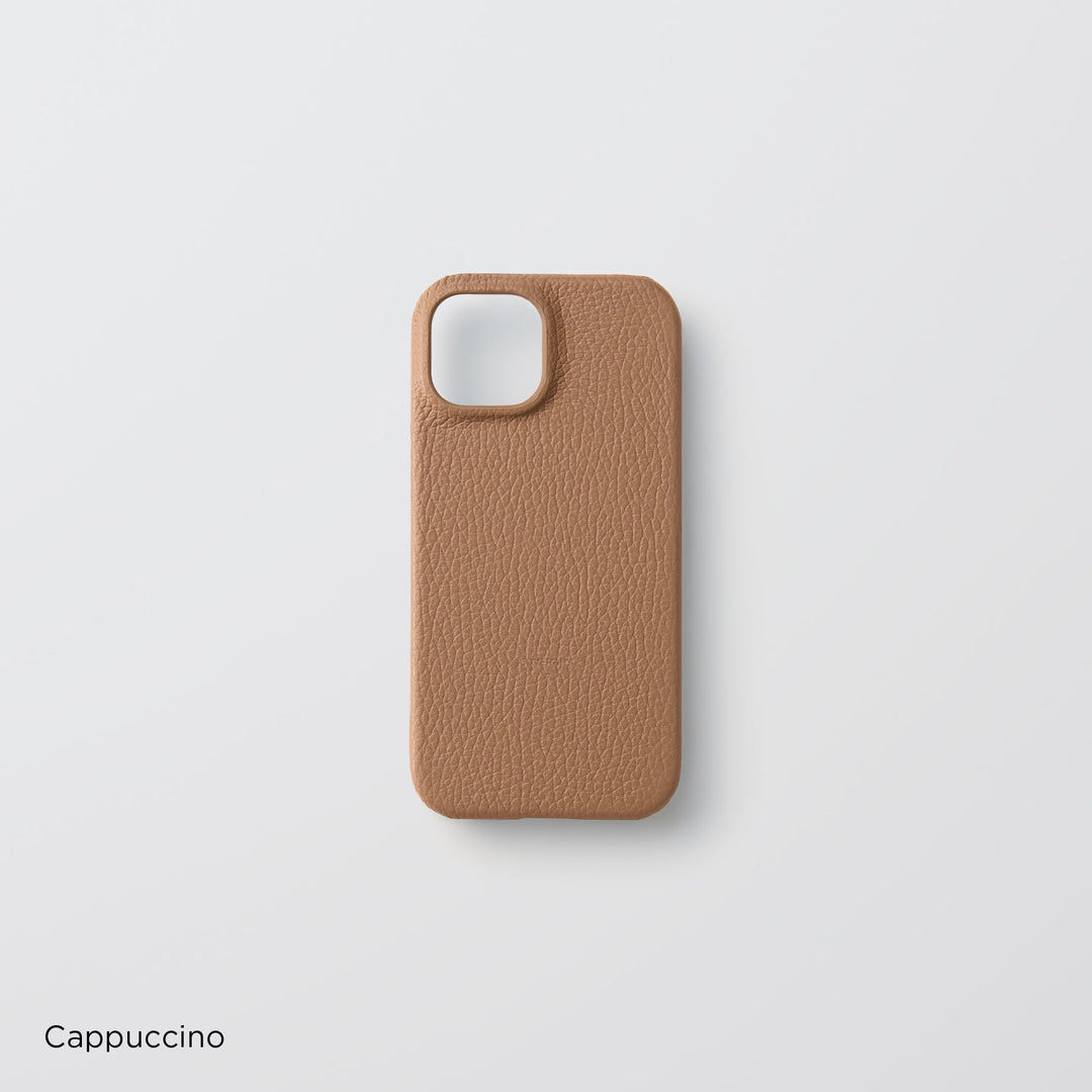 Coque arrière en cuir italien grainé 32 couleurs en cuir véritable