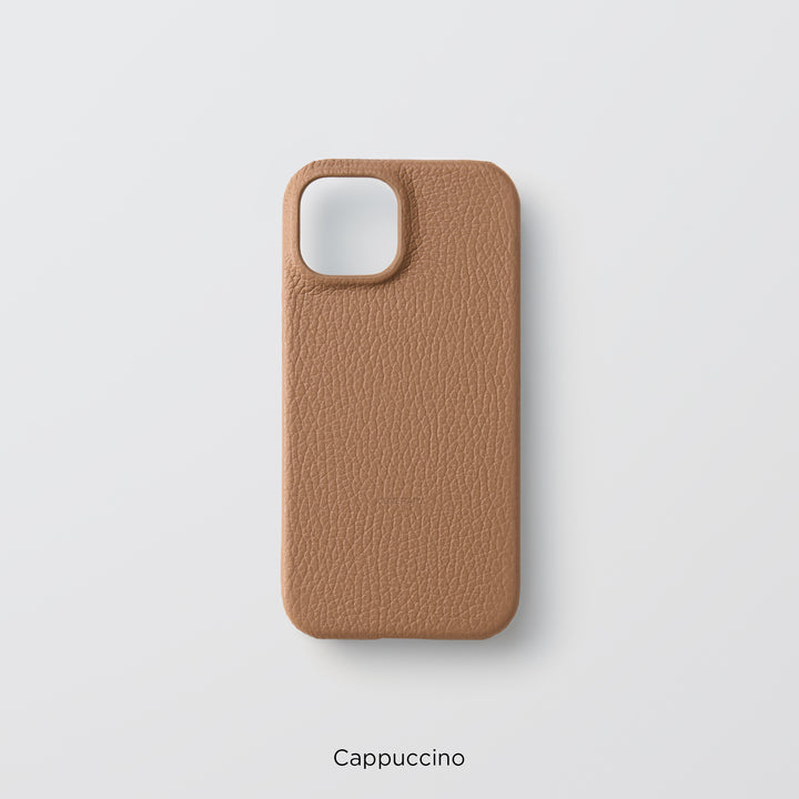 Coque arrière en cuir italien grainé 32 couleurs en cuir véritable