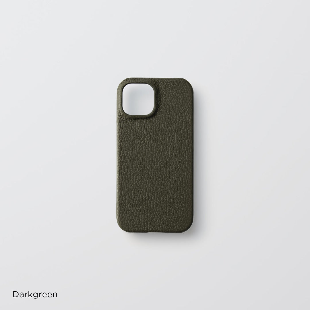 Coque arrière en cuir italien grainé 32 couleurs en cuir véritable
