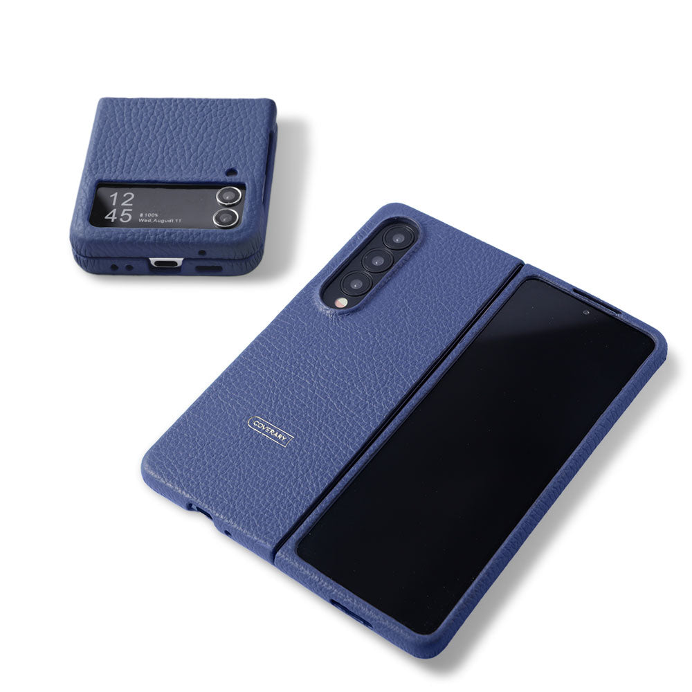 Samsung Galaxy Z Flip/Fold対応 本革 32色 イタリアンシュリンク