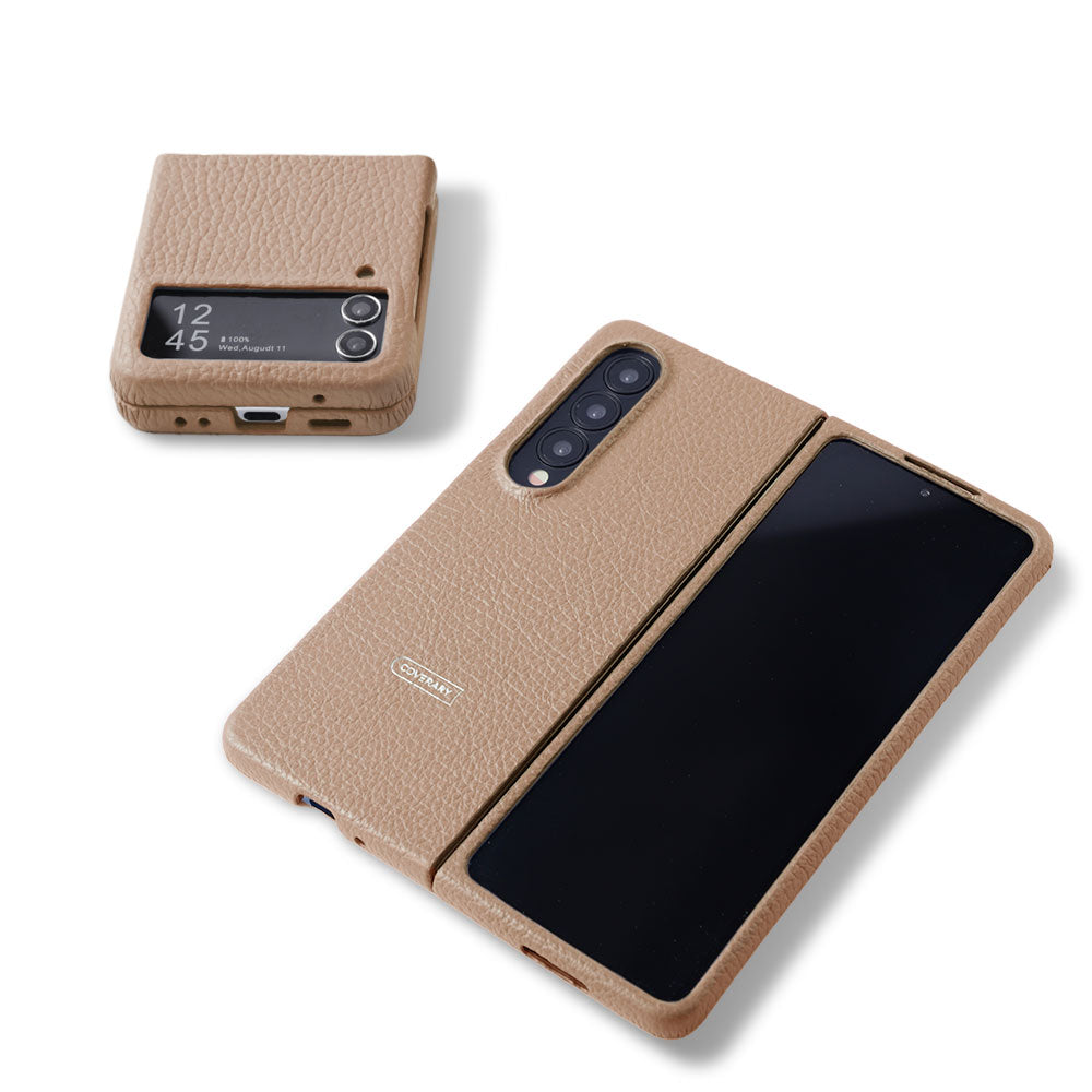 Samsung Galaxy Z Flip/Fold対応 本革 32色 イタリアンシュリンク