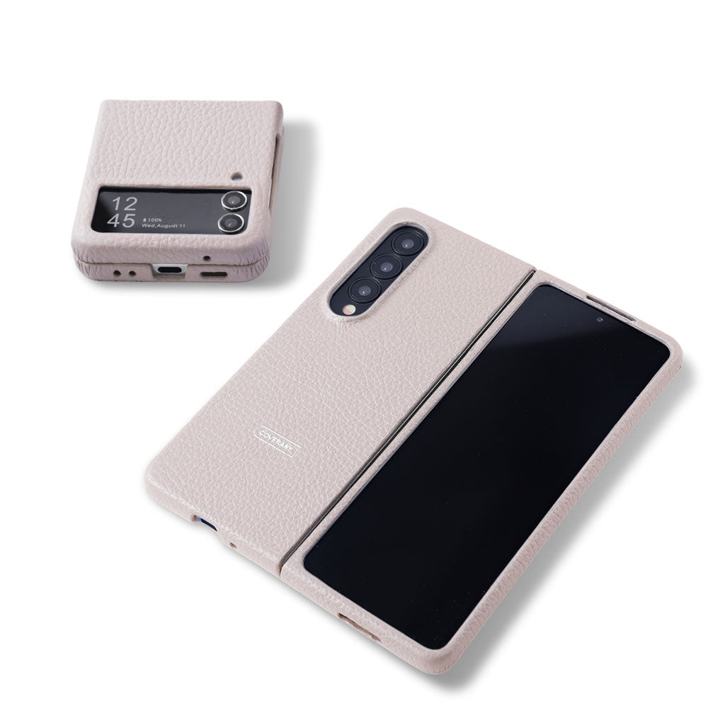 Samsung Galaxy Z Flip/Fold対応 本革 32色 イタリアン