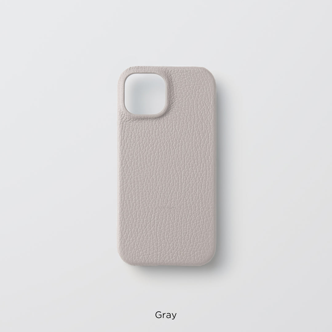 Coque arrière en cuir italien grainé 32 couleurs en cuir véritable