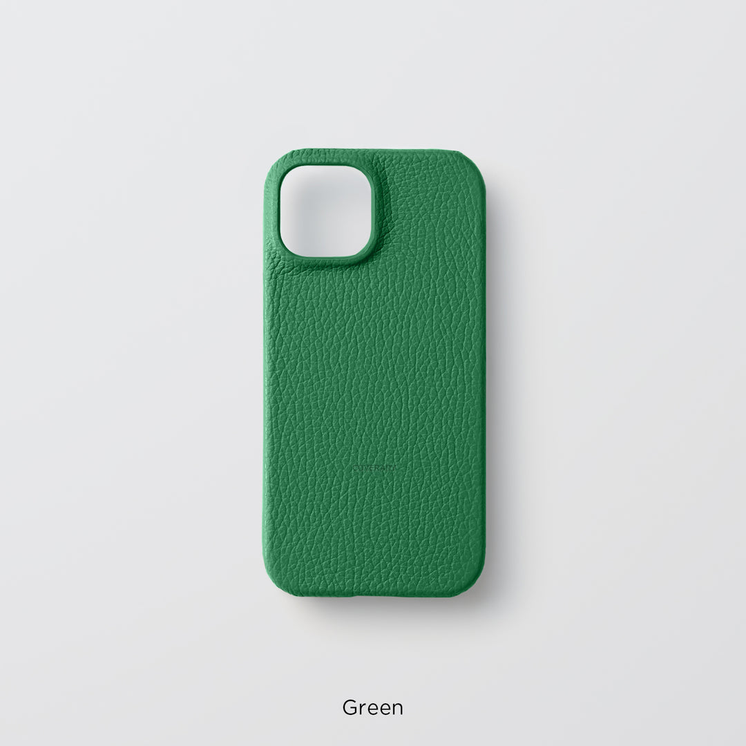 Coque arrière en cuir italien grainé 32 couleurs en cuir véritable