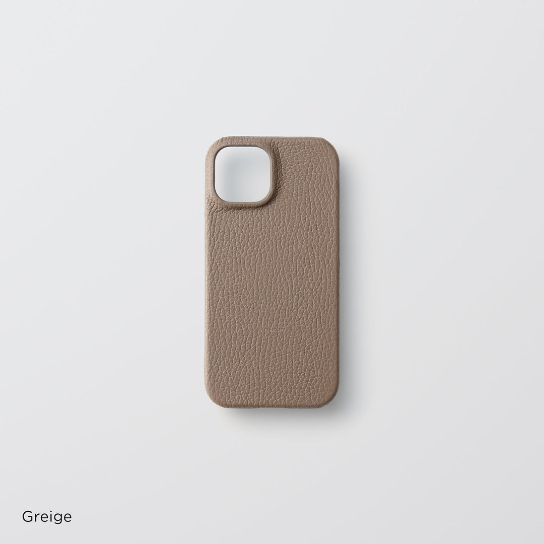 Coque arrière en cuir italien grainé 32 couleurs en cuir véritable