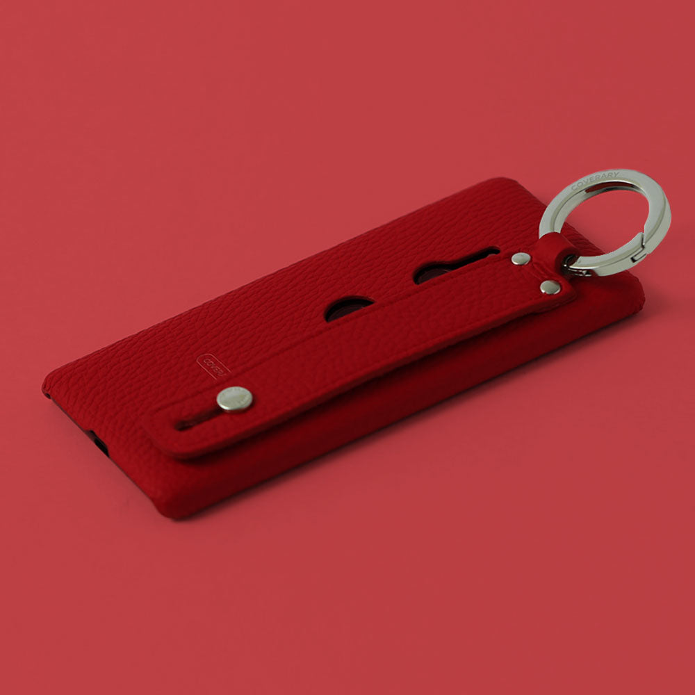 Genuine leather 32 colors Italian shrink leather with hand belt back case AQUOS series